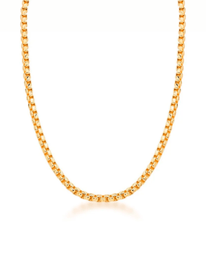 Colar Elos Veneziana Banho Ouro 18K