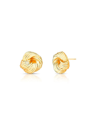 Brinco Círculo Entrelaçado Texturas Banho Ouro 18k
