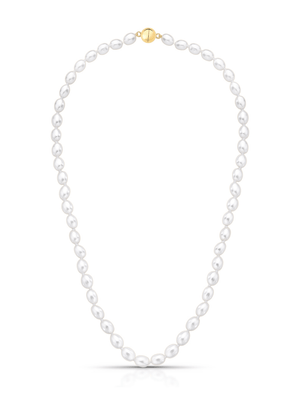 Colar Choker Volta Pérola Shell Banho Ouro 18K