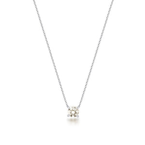 Colar Ponto De Luz 6,5 mm Prata 925 Moissanite