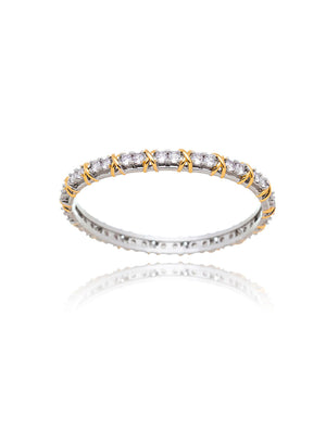 Pulseira Bracelete X Pontos de Luz Mix de Banhos Cristal