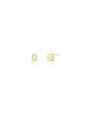 Brinco Quadrado Banho Ouro 18k Zircônia