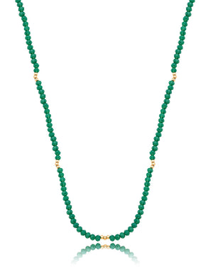 Colar Choker Cristais Pequenos Banho Ouro 18K