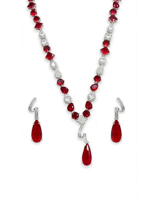 Conjunto Gota Formas Geométricas Cravejado Banho Prateado Cristal